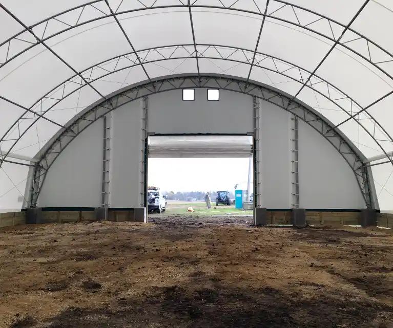 62 foot wide Heritage truss hoop building
