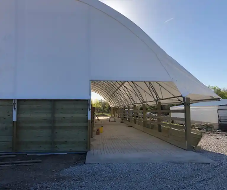 72 foot wide Heritage truss hoop building